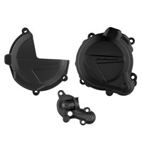 CLUTCH & IGNITION COVER PROTECTOR BETA 250RR-300RR 18-24, X TRAINER 300 18-24 BLACK